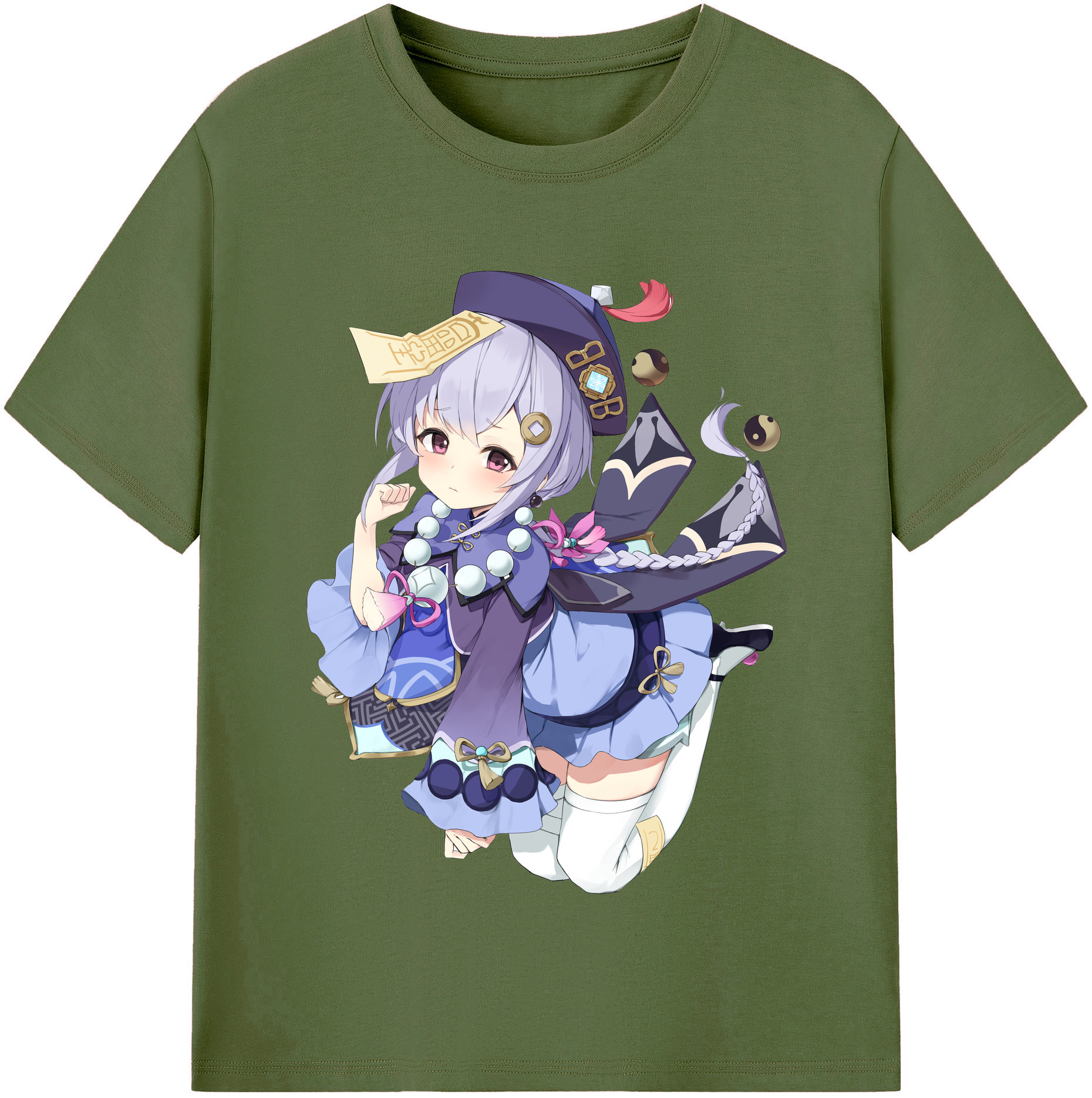 げんし神 七七 なな  genshin Nana 綿100％半袖Tシャツ（フロントプリント）